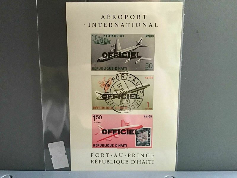 Haiti 1961 International Airport    imperf Cancelled  stamps  sheet   R26797 