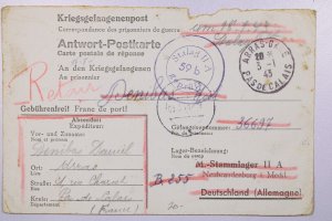 France 1943 POW Letter Card to Germany - L40497