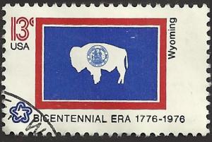 # 1676 USED STATE FLAG WYOMING