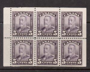 Canada #153a Very Fine Never Hinged Booklet Pane