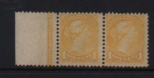 Canada #35 NH Mint Rare Imprint Pair