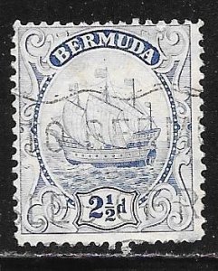 Bermuda 87: 2.5p Caravel, used, F