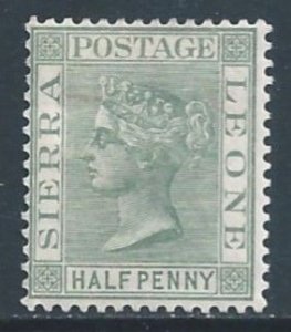 Sierra Leone #22 MH 1/2p Queen Victoria Wmk. 2