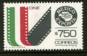 MEXICO Exporta 1586, $750P Film & Movies Fosforescent Paper 10. MINT, NH. VF.