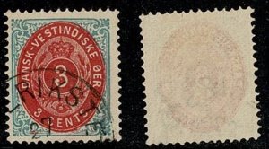 Danish West Indies #6 used 3c oval