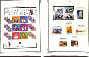 Canada Stamp Collection 2003-04 on 20 Scott Specialty Pages, Mint NH