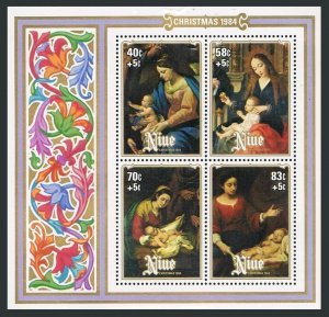 Niue 457-460,461-465,MNH.Michel 596-599,Bl.79-83. Christmas 1984.Vaccaro,Murillo