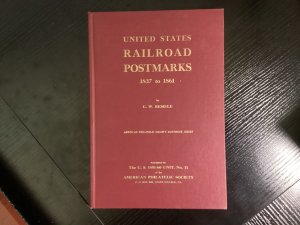 Book United States Railroad Postmarks 1837–1861 Remele 169 pp HB like New Illus