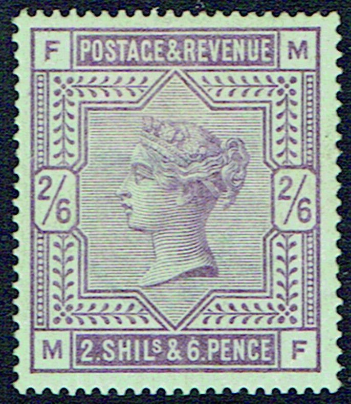 GREAT BRITAIN -  QUEEN VICTORIA 1883 White Paper 2/6 lilac a - 41494