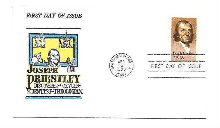 2038 Joseph Priestley, Jack Davis FDC