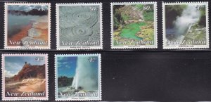 New Zealand 1155-1160, MNH - Thermal Wonders