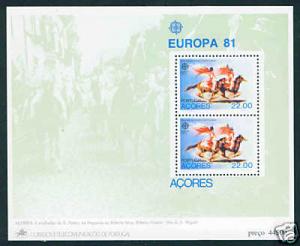 AZORES Scott 322a MNH** Europa 1981 Cavalcade,