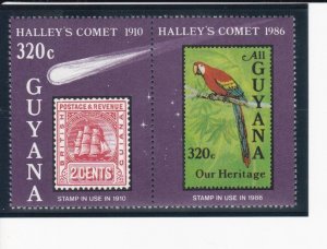 Guyana # 1461 Halley's Comet, Perf Souvenir Sheet, Mint NH, 1/2 Cat.