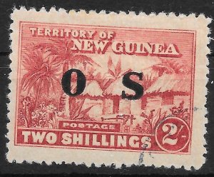 NEW GUINEA SGO30 1925 2/= BROWN-LAKE OFFICIAL USED*