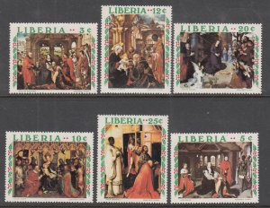 Liberia 534-539 Christmas MNH VF