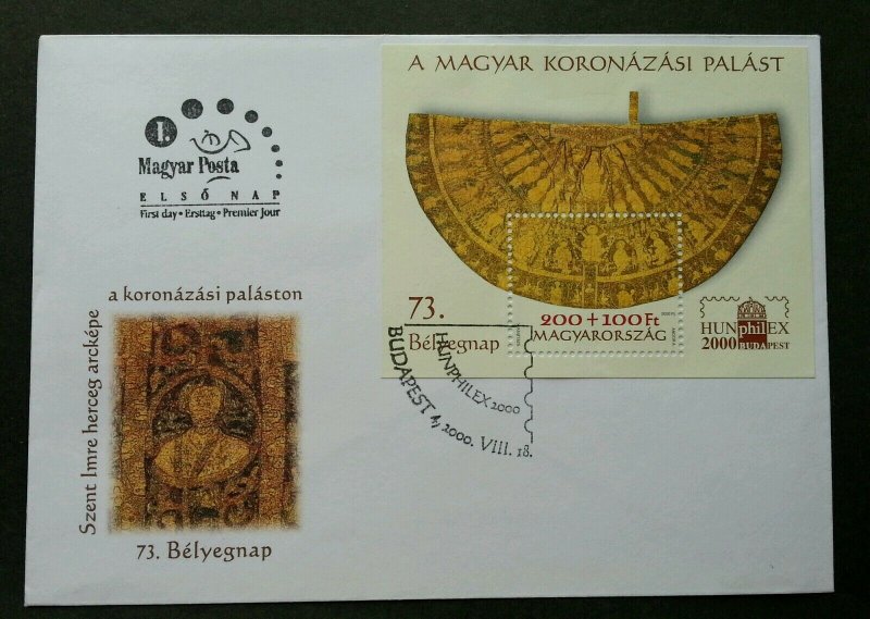 Hungary Stamp Day Hungarian Coronation 2000 (miniature FDC)