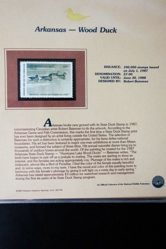 US Mint State Duck Stamp Collection