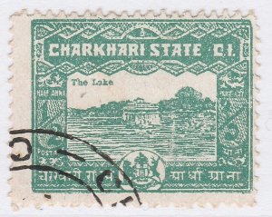 1931 INDIAN STATES CHARKHARI 1/2a Used Stamp A29P29F40324-