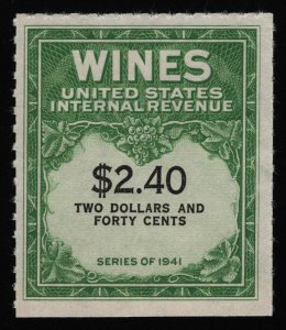 #RE153 $2.40 Wines, Mint NGAI NH [10] **ANY 5=FREE SHIPPING**