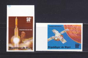 Niger 389-390 Imperf Set MNH Space