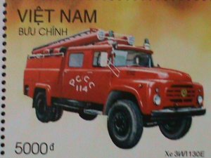 ​VIETNAM-2000-SC#2965- WORLD STAMP SHOW LONDON'2000-FIRE ENGINES MNH S/S VF