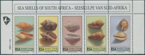 South Africa 1995 SG893-897 Sea Shells strip of 5 MNH