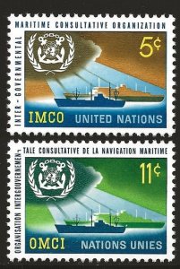 1964 UN New York 138-139 Marine Consultative Organization