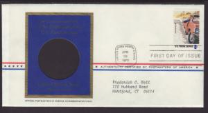 US Postal Workers 1973 Postmasters Typed FDC BIN