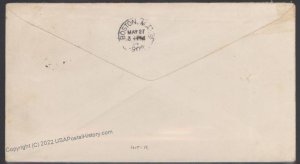 GUAM 1903 Overprinted USA 10c Webster to Boston Mass Cover 107612