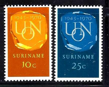 Surinam Set  Scott# 373-4 MNH