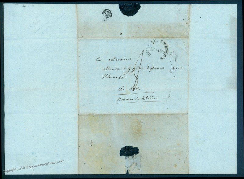 Napoleonic 1815 Bureau Francaise Rome Cardinal Fesch Letter 92096