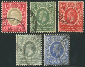 East Africa & Uganda Protectorate British Commonwealth Postage Stamps Used