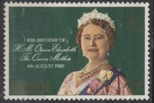 Gibraltar 393 (mnh) 15c Queen Mum’s 80th birthday (1980)