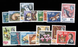 Fiji #260-276 Cat$32, 1969 QEII, complete set, never hinged