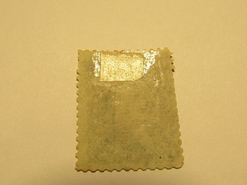 US Stamps - Scott # 96 - Used - 9x13mm Grill,Certif. Perforations-Cut in at Left