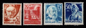 Germany [French Zone] Rheinland 1948 Value in ‘PF’, Part Set [Unused]