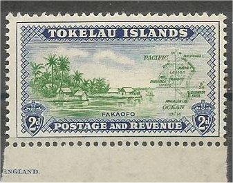 TOKELAU, 1948, MNH 2p, Fakaofo Scott 3