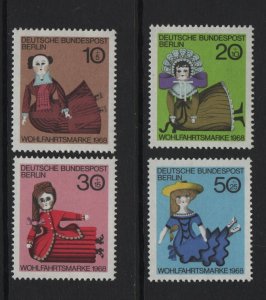 Germany  Berlin   #9NB57-9NB60  MNH  1968 dolls 19th century