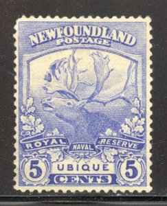 Newfoundland Scott 119 Unused H - 1919 Trail of the Caribou (Ubique)