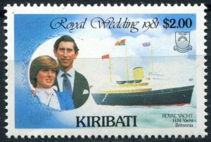 Kiribati Sc#377 MNH, $2 multi, Royal Wedding (1981)