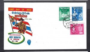 1961 Thailand Boy Scout 50th anniversary FDC