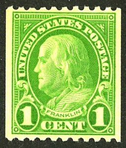 U.S. #604 MINT OG HR