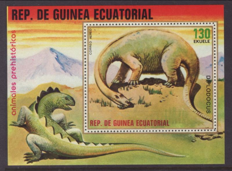 Equatorial Guinea 7884 Dinosaur Souvenir Sheet MNH VF