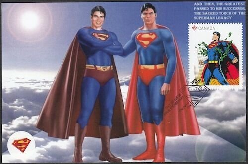 CANADA Sc #2679/83 SUPERMAN 75th ANN MAXIMUM CARD (Postcard) #58