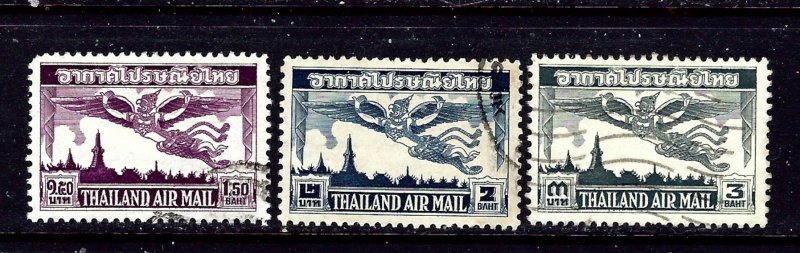 Thailand C20-22 Used 1952-53 set   #2