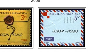 COLOR PRINTED CROATIA 1991-2010 STAMP ALBUM PAGES (111 illust. pages)