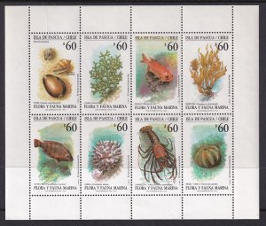 Chile 1010 Marine Life Souvenir Sheet MNH VF