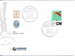 ARGENTINA 2002 PARAGLIDING AIR SPORTS AVERAGE CUSTOMERS FDC FIRST DAY COVER