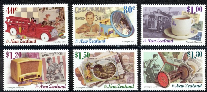 New Zealand Sc# 1579-1584 MNH 1999 Nostalgia