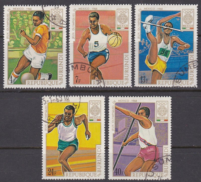 Burundi SC #260-264 Used